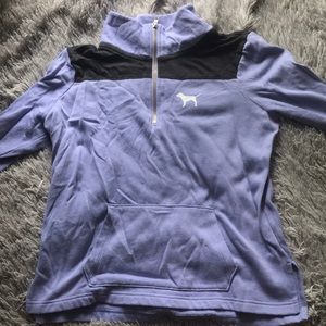 Victoria secret, pink 1/4 zip sweatshirt